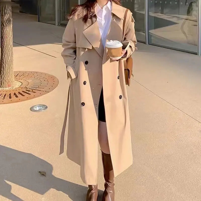 Creamy ladies Overcoat 