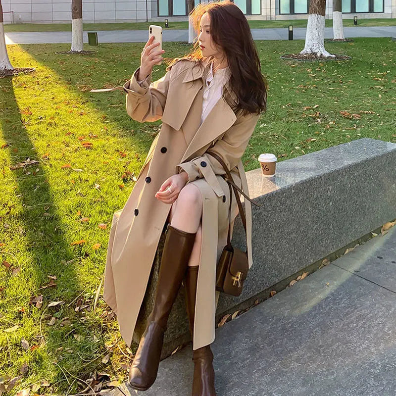 Creamy ladies Overcoat 